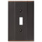 Italia Aged Bronze Steel - 1 Toggle Wallplate