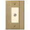 Placa de pared con conector para cable de acero en bronce cepillado de Italia