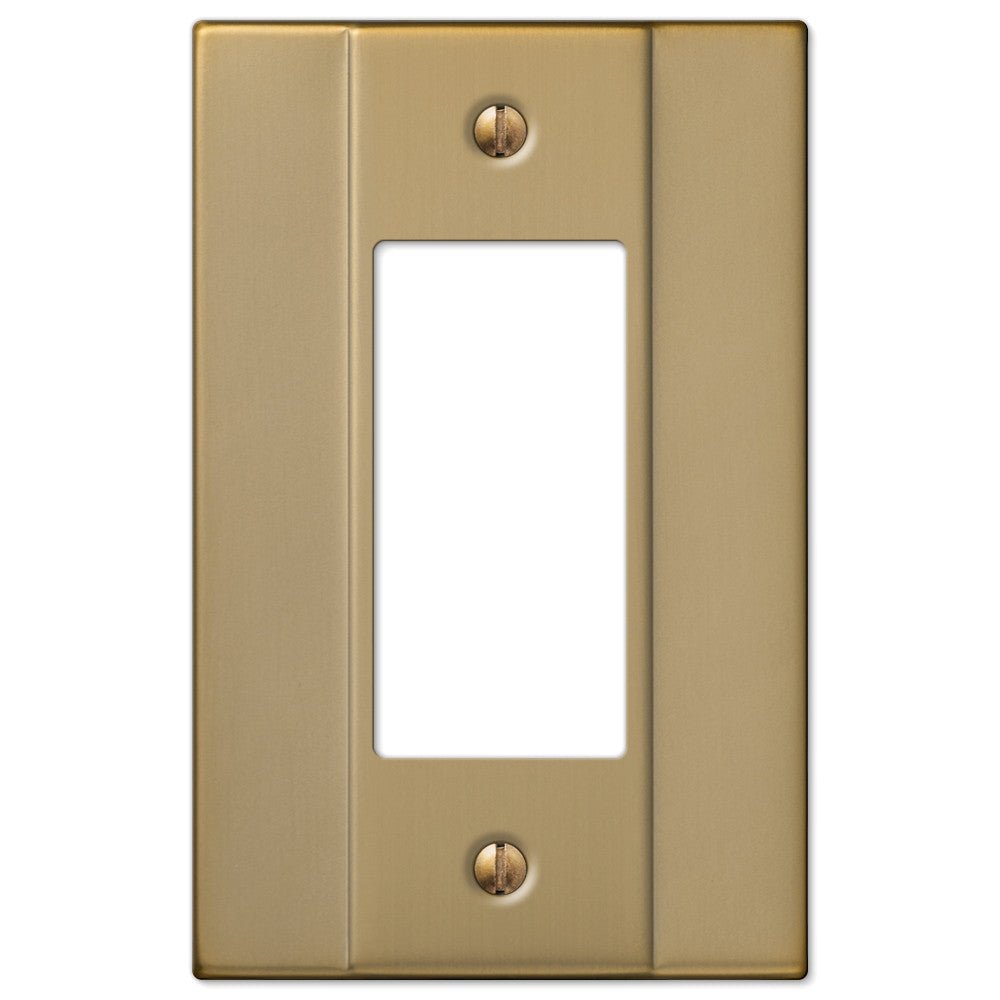 Italia Brushed Bronze Steel - 1 Rocker Wallplate