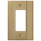 Italia Brushed Bronze Steel - 1 Rocker Wallplate