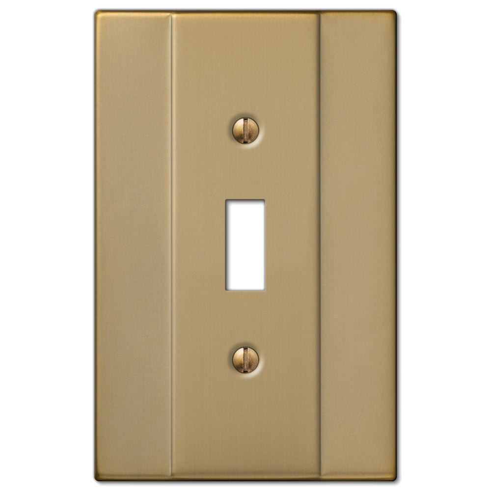 Placa de pared de acero en bronce cepillado Italia - 1 palanca