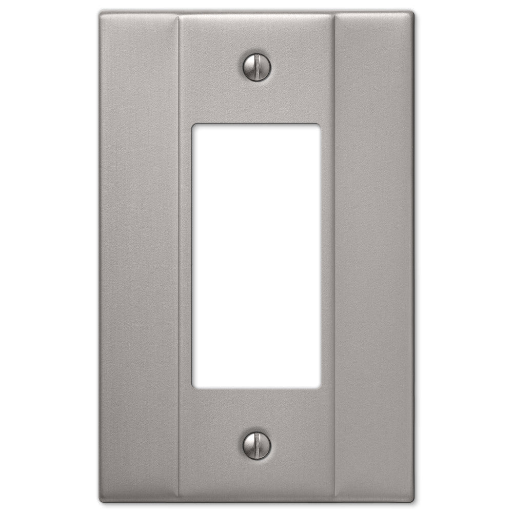 Placa de pared basculante de acero niquelado cepillado Italia - 1