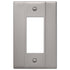 Placa de pared basculante de acero niquelado cepillado Italia - 1