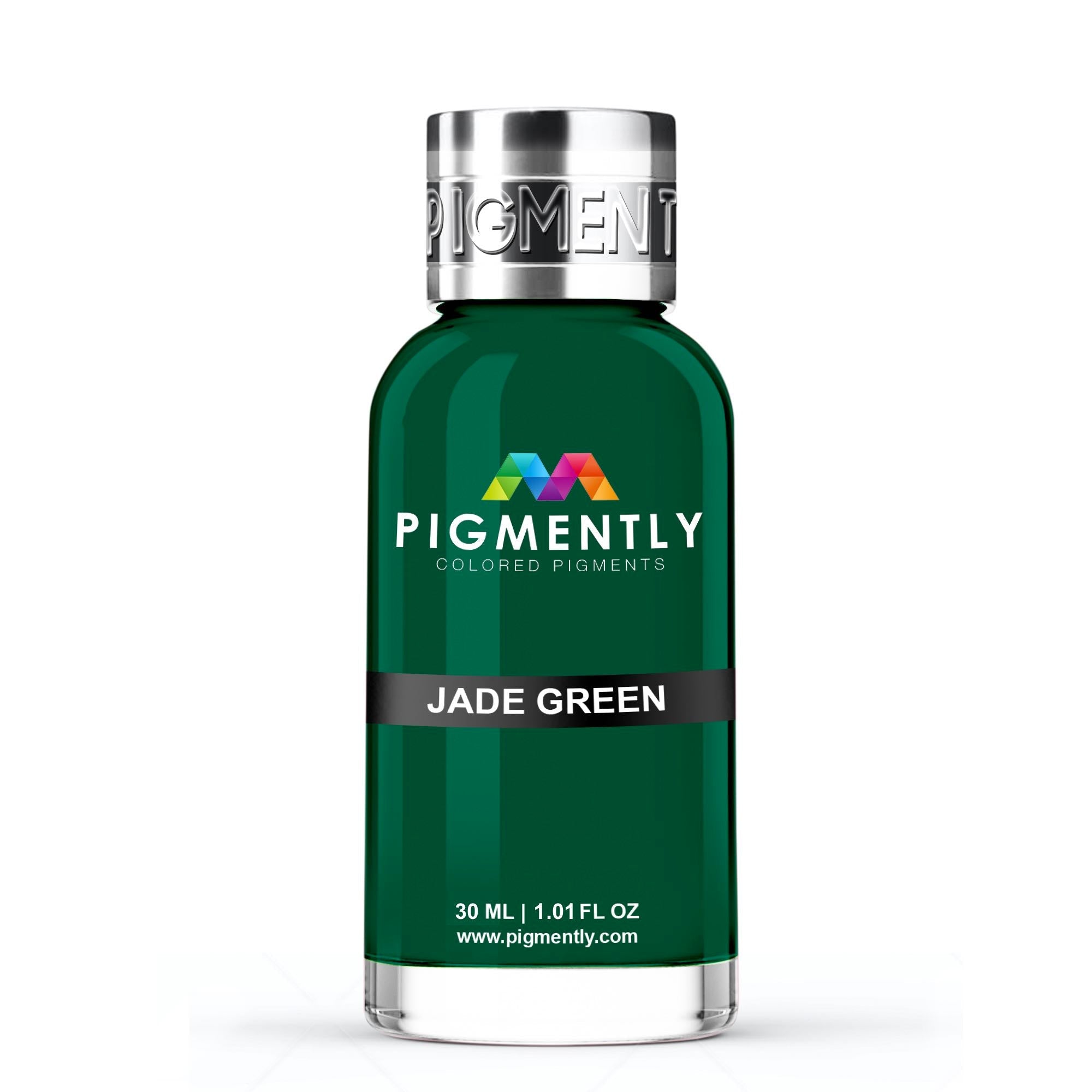 Tinte epóxico líquido de color verde jade