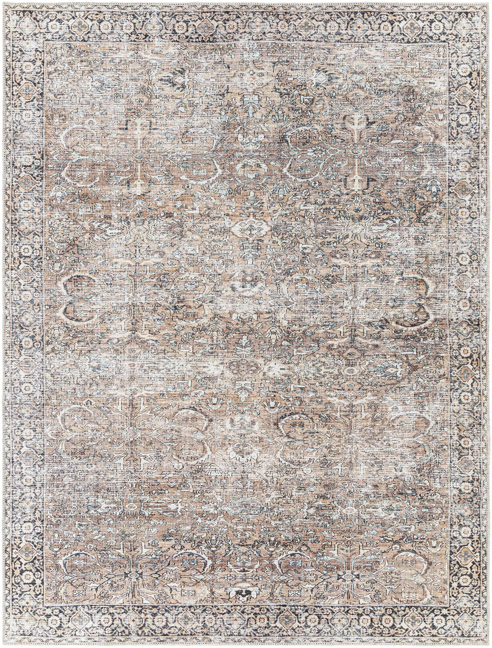 Alfombra vintage lavable Tan Jill - Oferta