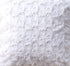DaDa Bedding Luxury White Roses Swirls Faux Fur Euro Cushion Throw Pillow Cover (K11)