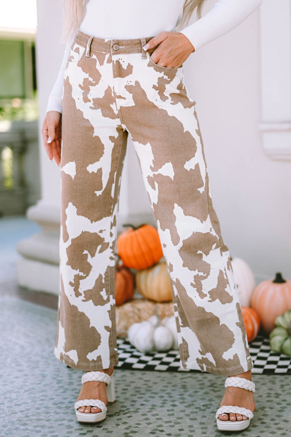 Teal Wide Leg Pants: Casual Style