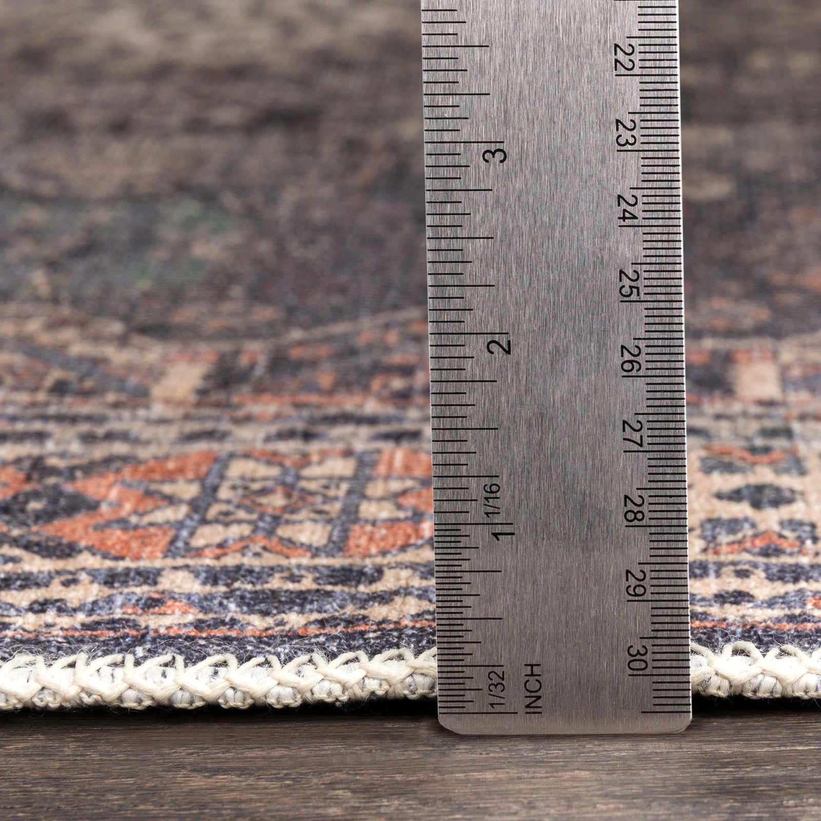 Alfombra lavable de pelo plano vintage Kittrell - Liquidación