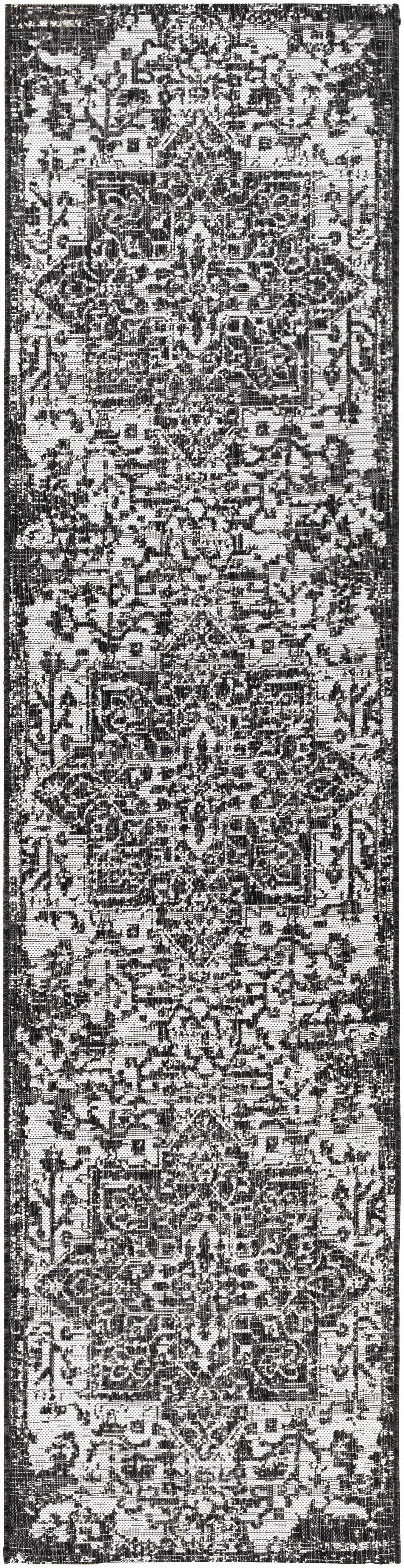 Alfombra Kilmacolm color carbón para interior y exterior - Liquidación