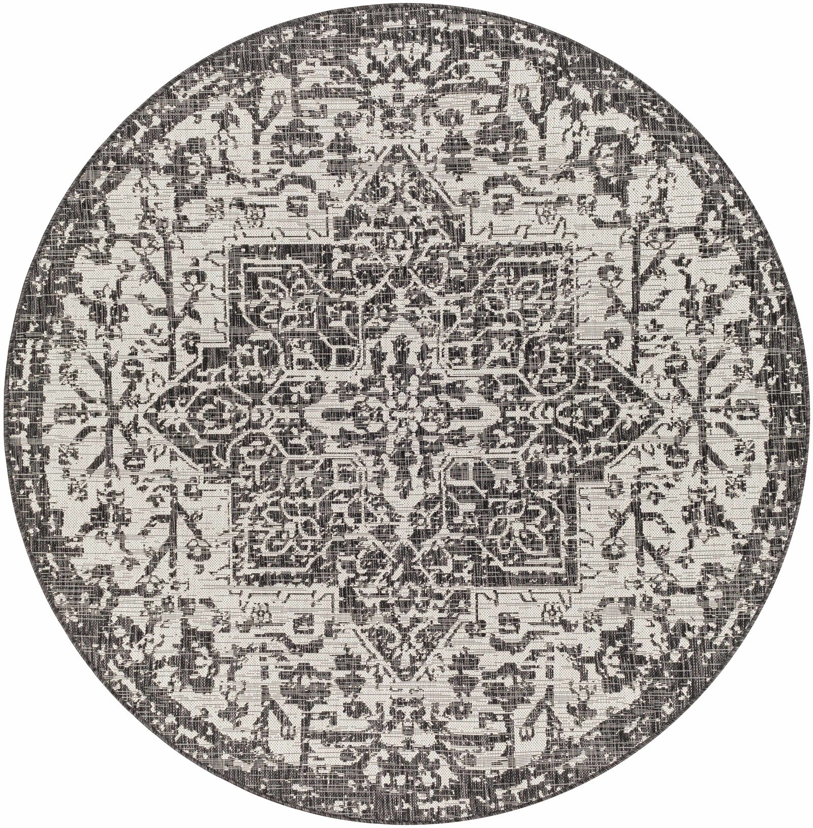 Alfombra Kilmacolm color carbón para interior y exterior - Liquidación