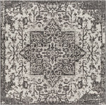 Alfombra Kilmacolm color carbón para interior y exterior - Liquidación