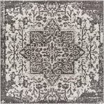 Alfombra Kilmacolm color carbón para interior y exterior - Liquidación