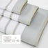 Decorative Cotton Stripe Bath Towel Set - Noelle Collection