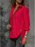 Simple Collared Side Split Top