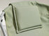 Silla plegable Lare Aurora de lona verde con estructura de metal gris