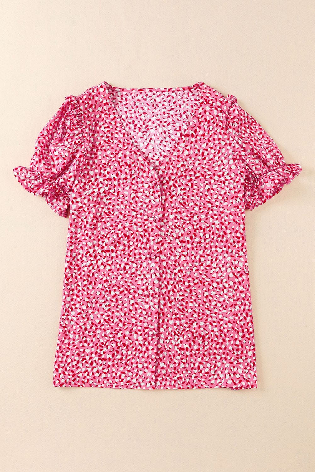 Puff Sleeve Gingham Blouse