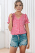 Puff Sleeve Gingham Blouse