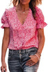 Puff Sleeve Gingham Blouse
