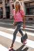 Puff Sleeve Gingham Blouse