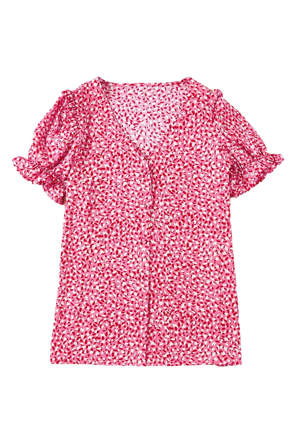 Puff Sleeve Gingham Blouse