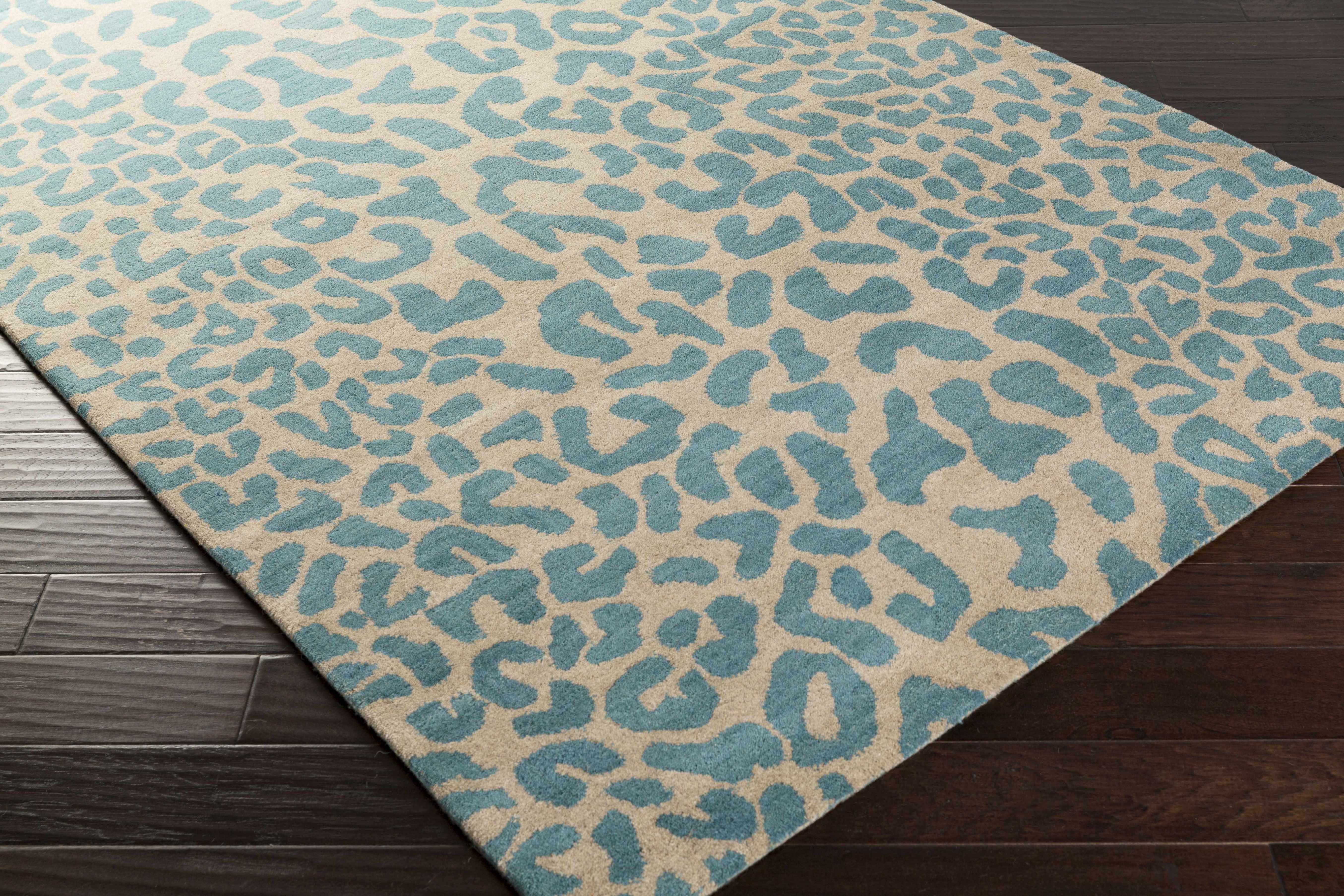 Lockbourne Leopard Print Area Rug