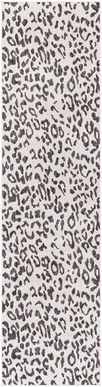 Alfombra con estampado de leopardo blanco Alderbury