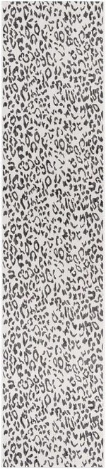 Alfombra con estampado de leopardo blanco Alderbury