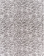 Alfombra con estampado de leopardo blanco Alderbury
