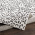Alfombra con estampado de leopardo blanco Alderbury