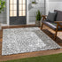 Alfombra con estampado de leopardo blanco Alderbury