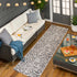 Alfombra con estampado de leopardo blanco Alderbury