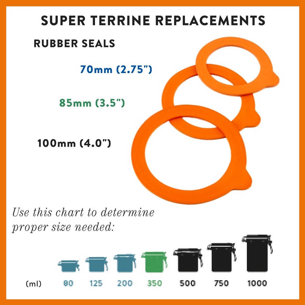 Le Parfait Super - Rubber Seals Food Storage Containers