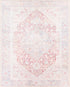 Alfombra lavable vintage Leeston en color crema óxido - Oferta