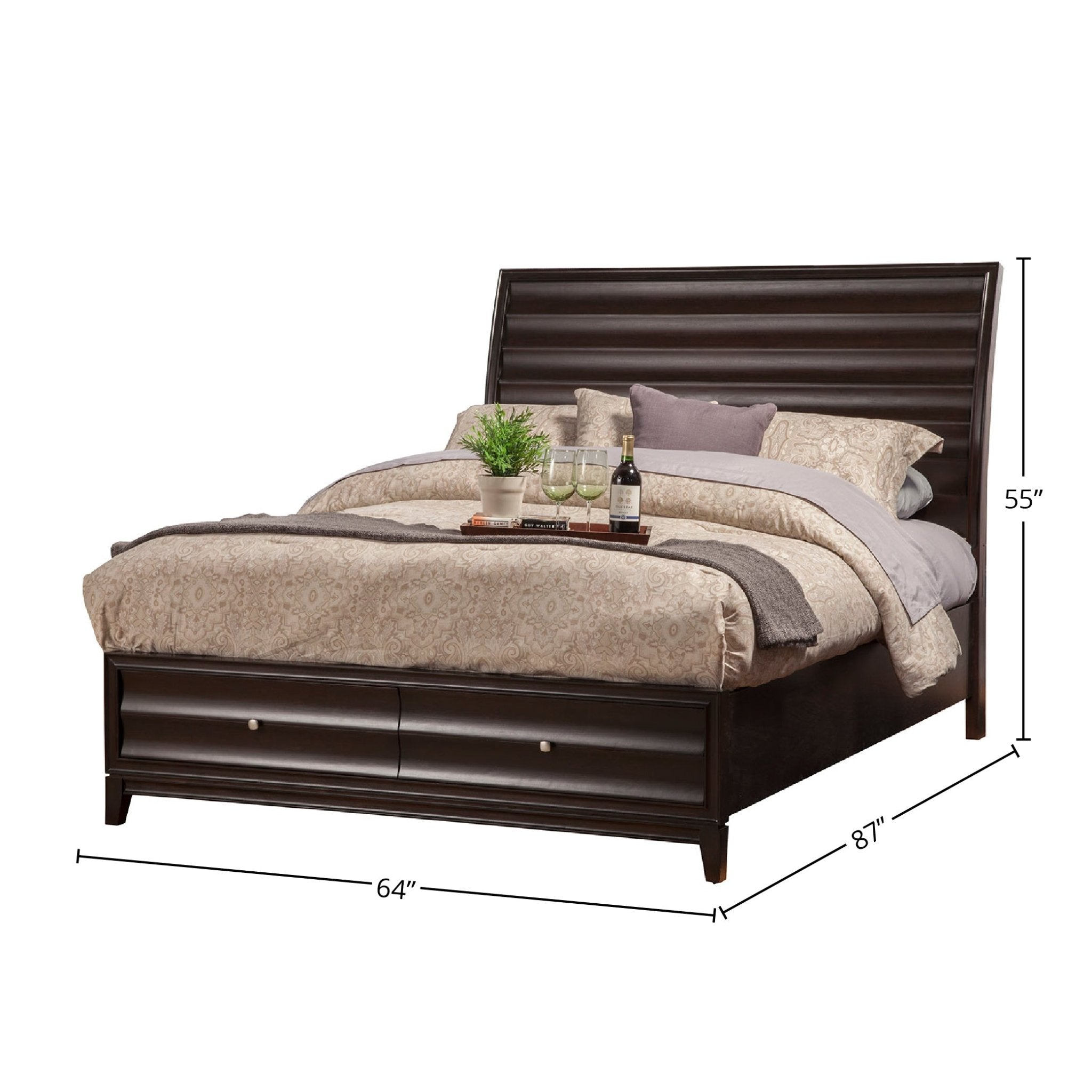 Cama Legacy, cerezo negro