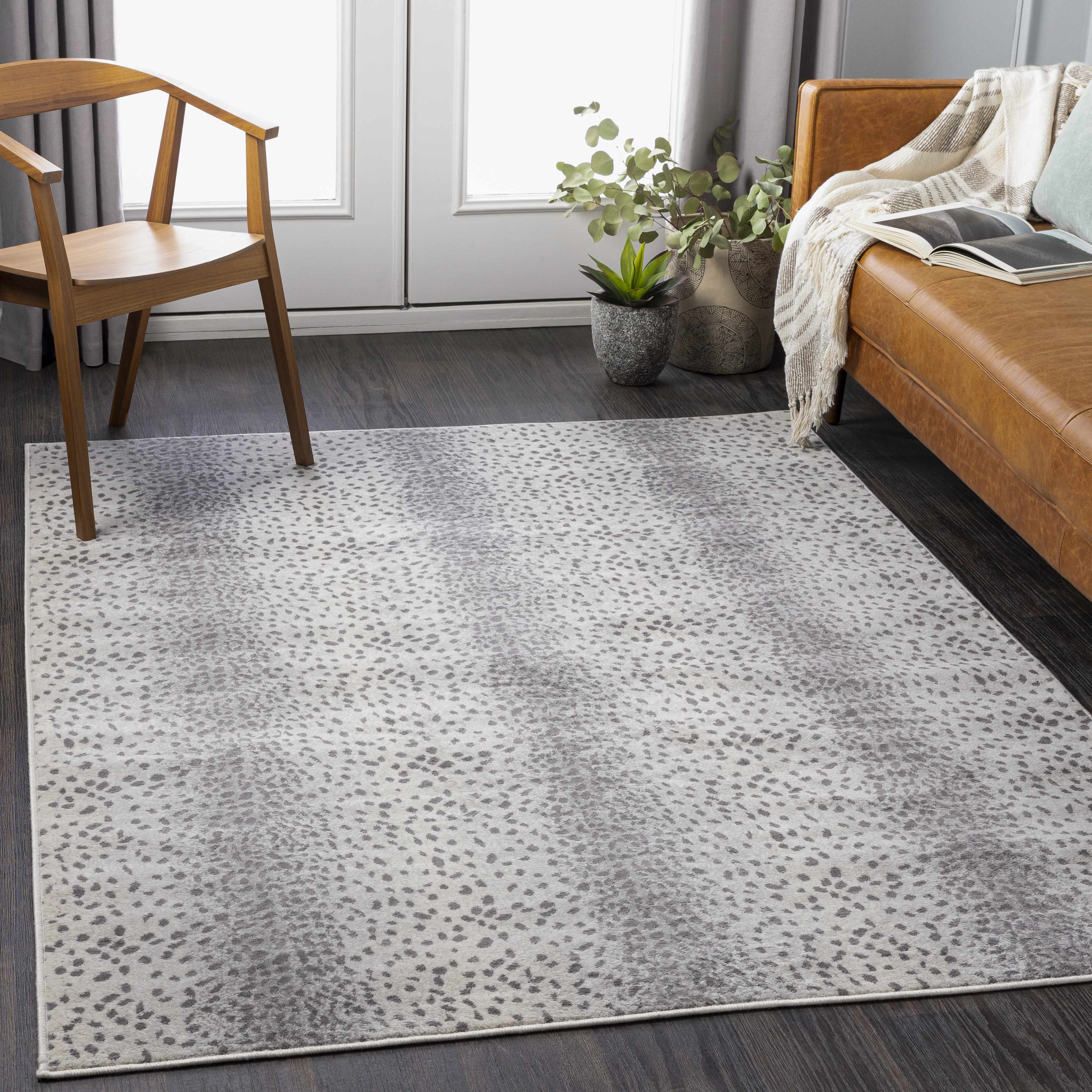 Alfombra con estampado de antílope gris Pointblank