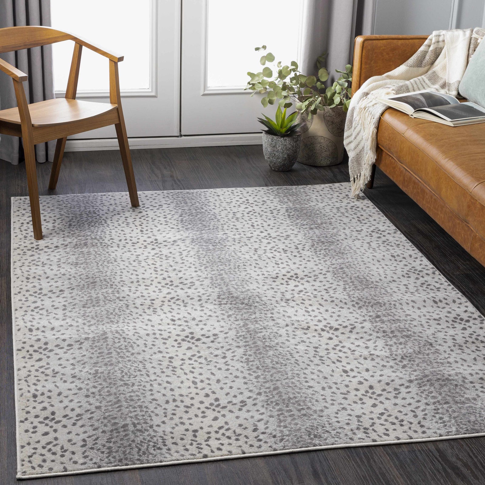 Alfombra con estampado de antílope gris Pointblank