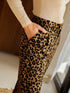Unique Leopard Print Wide Leg Trousers