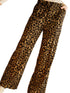 Unique Leopard Print Wide Leg Trousers