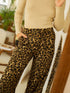 Unique Leopard Print Wide Leg Trousers