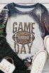 Team Spirit Leopard Football Crewneck Tee