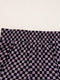 Workout Shorts with Checkered Pattern
