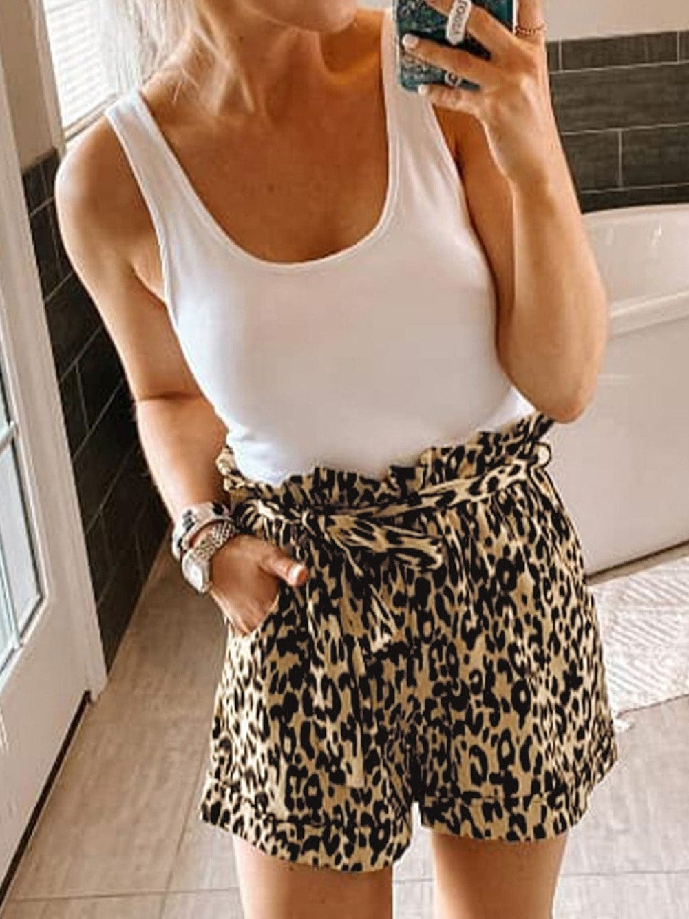 Leopard Print Summer Shorts