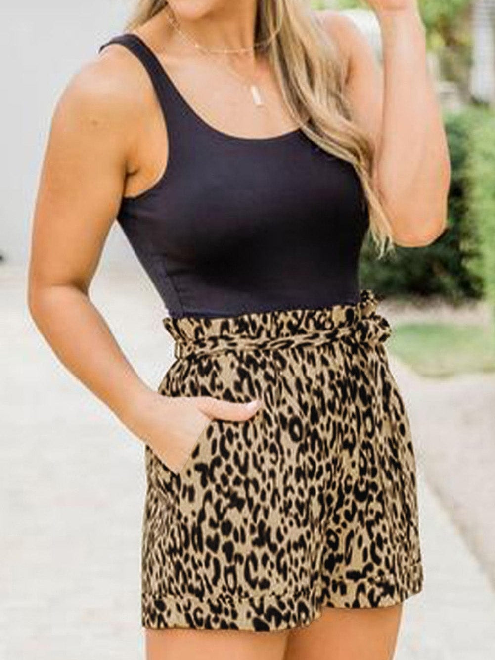 Leopard Print Summer Shorts