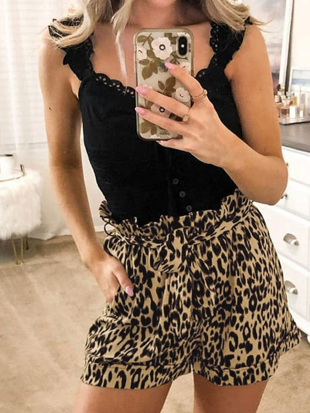 Leopard Print Summer Shorts