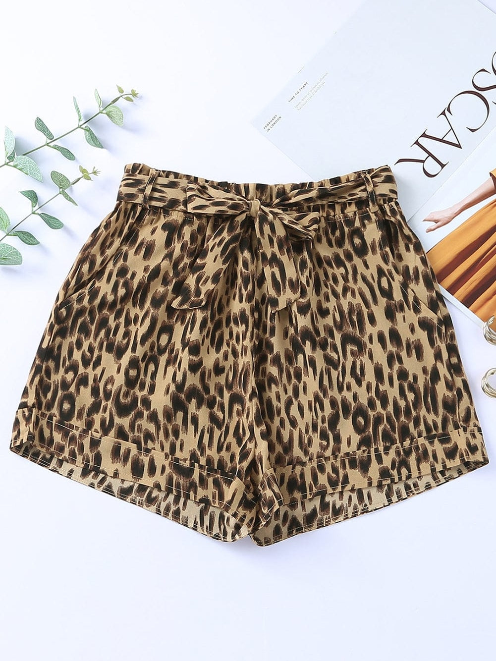 Leopard Print Summer Shorts