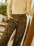 Unique Leopard Print Wide Leg Trousers