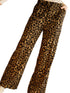 Unique Leopard Print Wide Leg Trousers