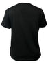 Navy Blue T-Shirt with Leopard and Glitter Accent