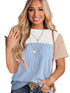 Summer Knit Color Block Tee