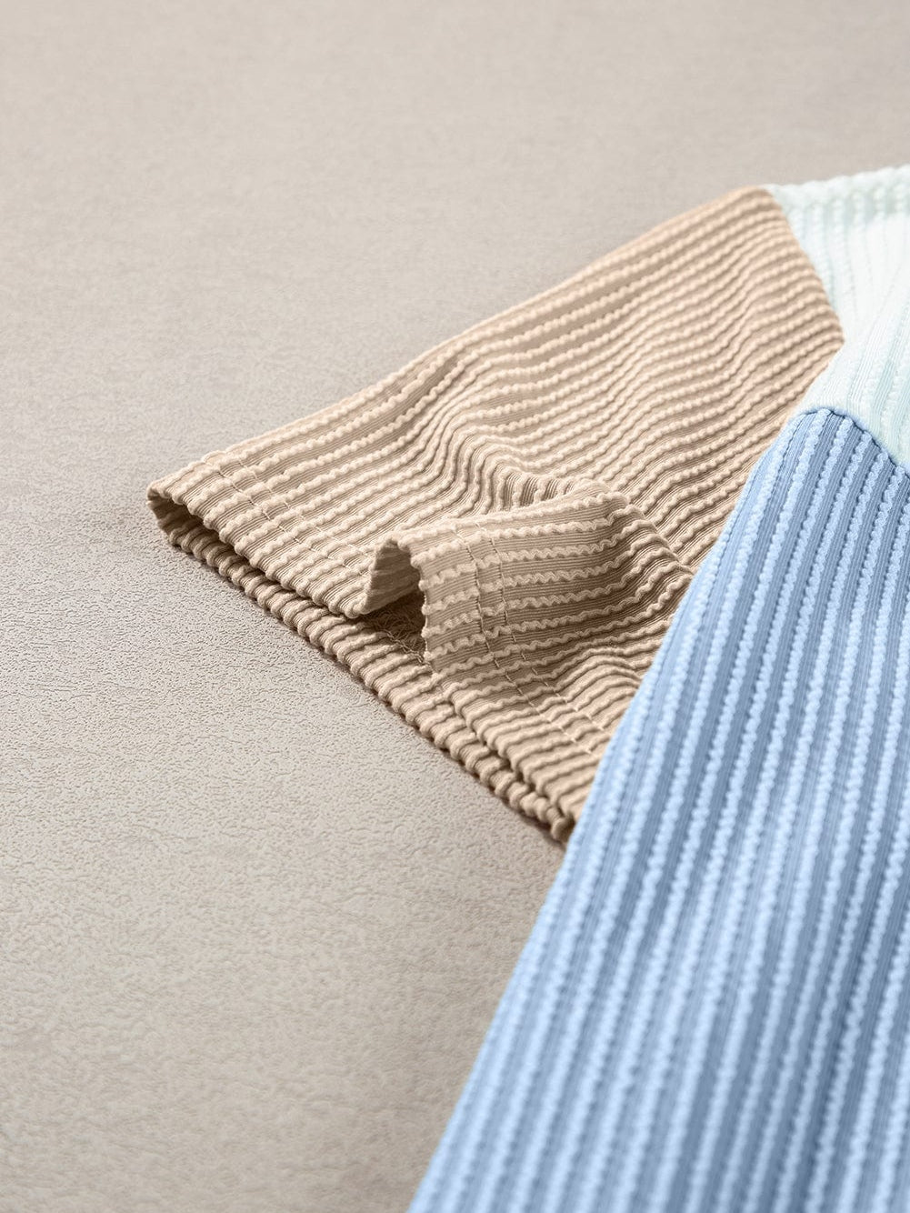 Summer Knit Color Block Tee